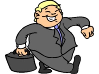 Sticker Custom Preview Image #038669 Business Office Cartoons Businessman Jolly