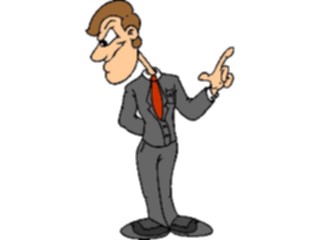 Sticker Custom Preview Image #038674 Business Office Cartoons Businessman Mean