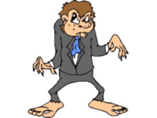 Sticker Custom Preview Image #038675 Business Office Cartoons Businessman Monster
