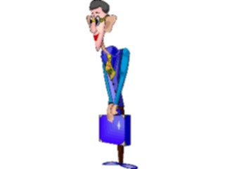 Sticker Custom Preview Image #038676 Business Office Cartoons Businessman Nerd