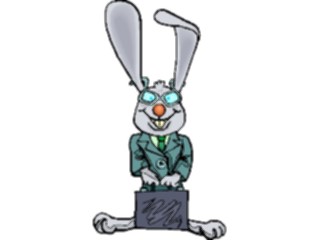 Sticker Custom Preview Image #038693 Business Office Cartoons Businessman Rabbit