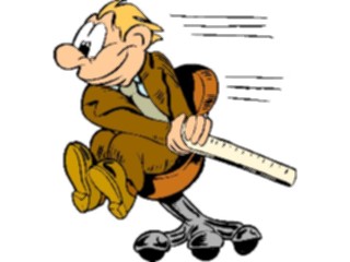 Sticker Custom Preview Image #038698 Business Office Cartoons Businessman Rolling