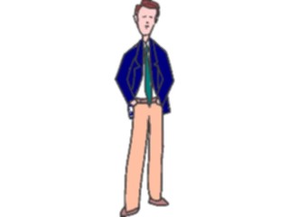 Sticker Custom Preview Image #038713 Business Office Cartoons Businessman Standing3