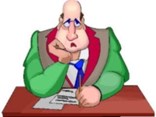 Sticker Custom Preview Image #038725 Business Office Cartoons Businessman Tired2