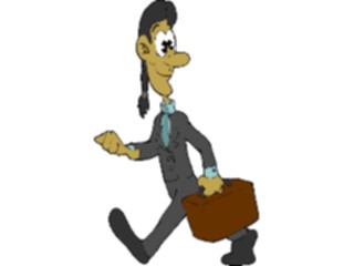 Sticker Custom Preview Image #038731 Business Office Cartoons Businessman Walking5