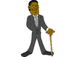 Sticker Custom Preview Image #038735 Business Office Cartoons Businessmanwith Cane