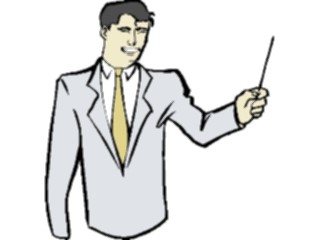 Sticker Custom Preview Image #038744 Business Office Cartoons Businessmanwith Pointer
