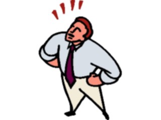 Sticker Custom Preview Image #038747 Business Office Cartoons Businessman Yelling1