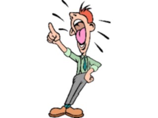 Sticker Custom Preview Image #038748 Business Office Cartoons Businessman Yelling2