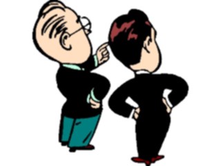 Sticker Custom Preview Image #038758 Business Office Cartoons Businessmen Standing