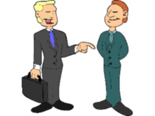 Sticker Custom Preview Image #038761 Business Office Cartoons Businessmen Talking3