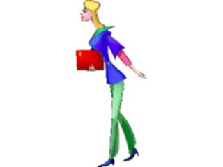 Sticker Custom Preview Image #038774 Business Office Cartoons Businesswoman06