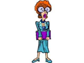 Sticker Custom Preview Image #038776 Business Office Cartoons Businesswoman08