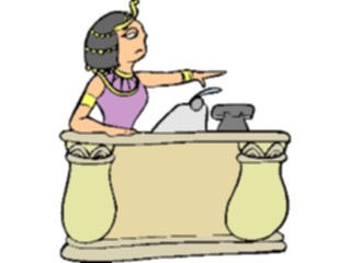 Sticker Custom Preview Image #038787 Business Office Cartoons Businesswoman Egyptian