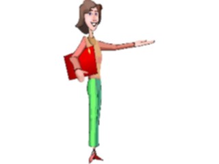 Sticker Custom Preview Image #038788 Business Office Cartoons Businesswoman Friendly