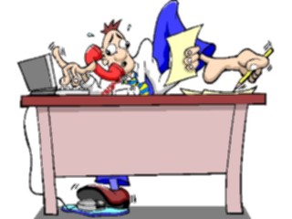 Sticker Custom Preview Image #038797 Business Office Cartoons Busy Man1