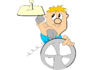 Sticker Custom Preview Image #038829 Business Office Cartoons Car Phone