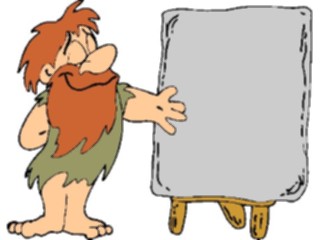 Sticker Custom Preview Image #038853 Business Office Cartoons Caveman Presentation1