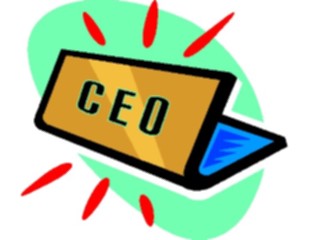 Sticker Custom Preview Image #038874 Business Office Cartoons C E O Plate
