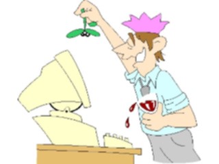 Sticker Custom Preview Image #038894 Business Office Cartoons Christmasat Work