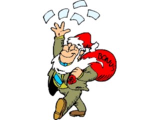 Sticker Custom Preview Image #038895 Business Office Cartoons Christmas Bonus