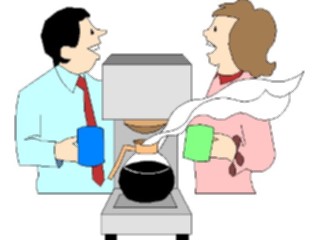 Sticker Custom Preview Image #038912 Business Office Cartoons Coffee Break1