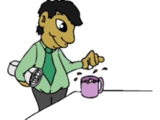Sticker Custom Preview Image #038913 Business Office Cartoons Coffee Break2