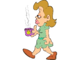 Sticker Custom Preview Image #038914 Business Office Cartoons Coffee Break3