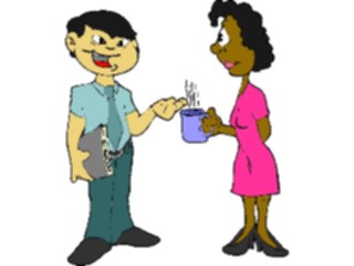 Sticker Custom Preview Image #038915 Business Office Cartoons Coffee Break4