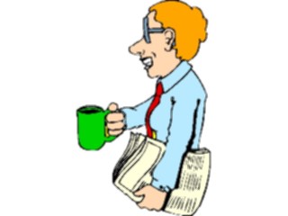Sticker Custom Preview Image #038924 Business Office Cartoons Coffee News