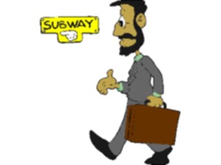 Sticker Custom Preview Image #038931 Business Office Cartoons Commuter4