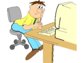 Sticker Custom Preview Image #038941 Business Office Cartoons Computer05