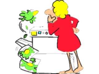 Sticker Custom Preview Image #039016 Business Office Cartoons Copier01
