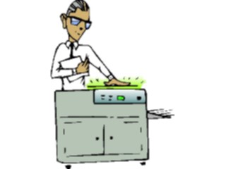 Sticker Custom Preview Image #039023 Business Office Cartoons Copier08