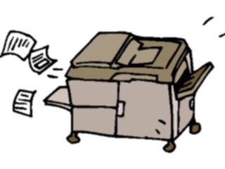 Sticker Custom Preview Image #039024 Business Office Cartoons Copier09