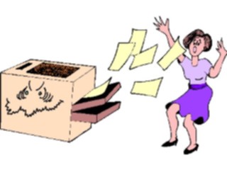 Sticker Custom Preview Image #039036 Business Office Cartoons Copier Malfunctioning
