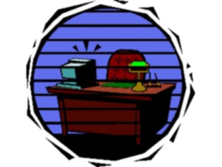 Sticker Custom Preview Image #039090 Business Office Cartoons Desk07