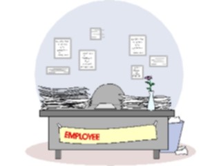 Sticker Custom Preview Image #039095 Business Office Cartoons Desk12