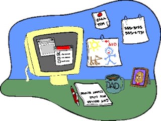 Sticker Custom Preview Image #039096 Business Office Cartoons Desk Area