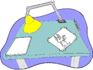Sticker Custom Preview Image #039140 Business Office Cartoons Drafting Table