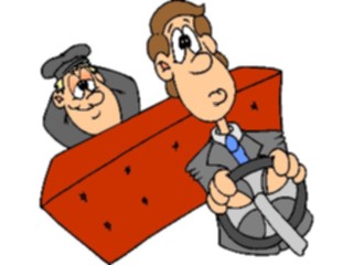 Sticker Custom Preview Image #039156 Business Office Cartoons Driving Chauffer
