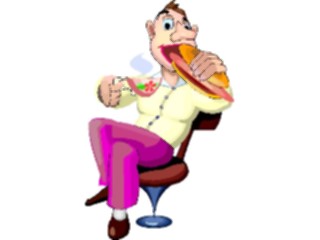 Sticker Custom Preview Image #039162 Business Office Cartoons Eating Lunch
