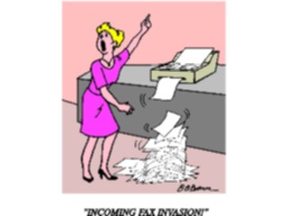 Sticker Custom Preview Image #039197 Business Office Cartoons Fax Invasion