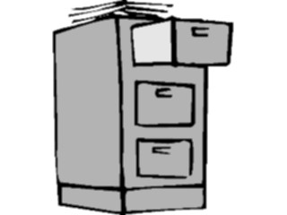 Sticker Custom Preview Image #039214 Business Office Cartoons File Cabinet03