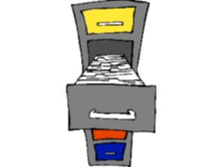 Sticker Custom Preview Image #039215 Business Office Cartoons File Cabinet04