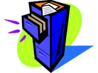 Sticker Custom Preview Image #039216 Business Office Cartoons File Cabinet05