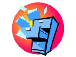 Sticker Custom Preview Image #039217 Business Office Cartoons File Cabinet06