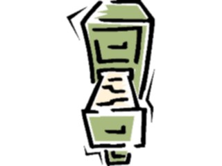 Sticker Custom Preview Image #039220 Business Office Cartoons File Cabinet09