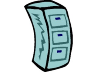 Sticker Custom Preview Image #039225 Business Office Cartoons File Cabinet14