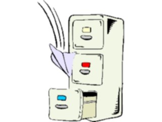Sticker Custom Preview Image #039229 Business Office Cartoons File Cabinet18